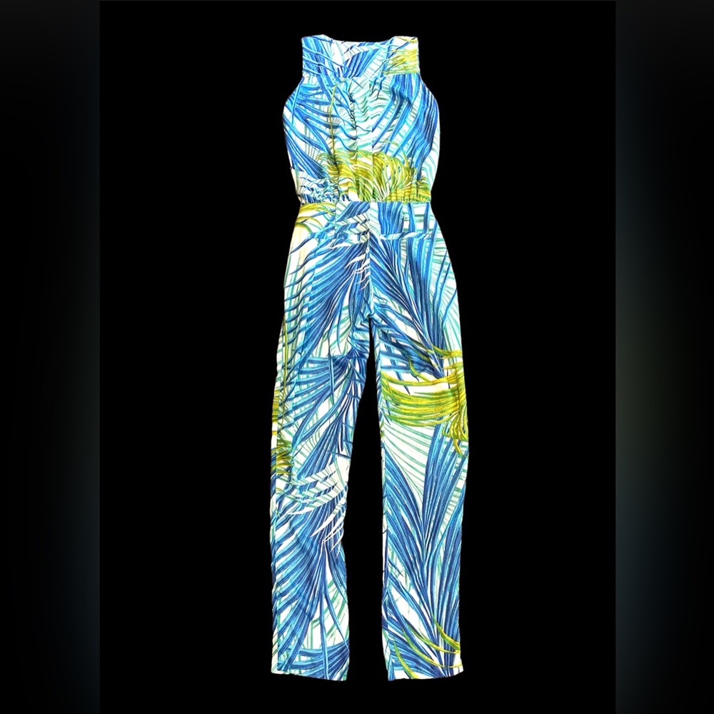 Resort Wear Tropical Jumpsuit Pantsuit (size Sm)